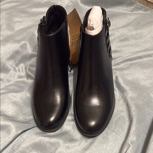 Frye and Co. Boden Sleek Black Ankle Booties